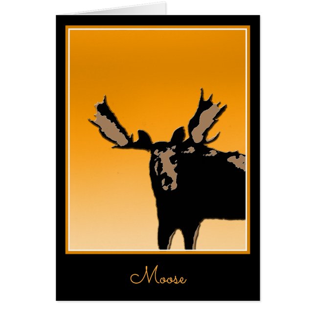 Moose at Sunset - Original Wildlife Art (Vorne)