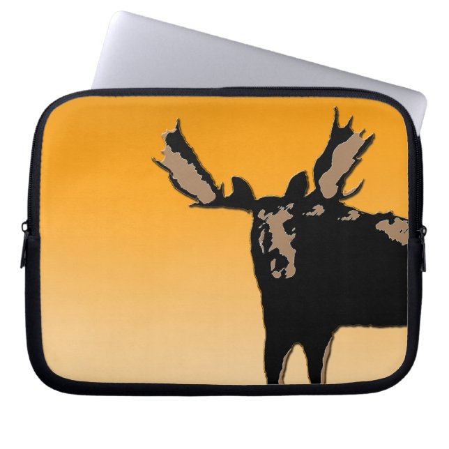 Moose at Sunset - Original Wildlife Art Laptopschutzhülle (Vorderseite)