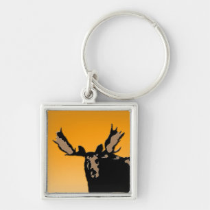Moose at Sunset - Original Wildlife Art Schlüsselanhänger