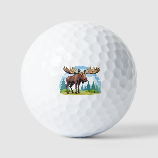 Moose buck golfball (Vorderseite)