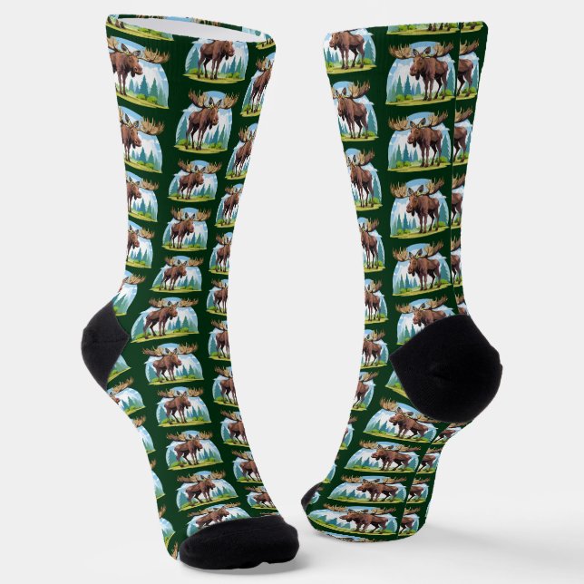Moose buck socken (Gewinkelt)