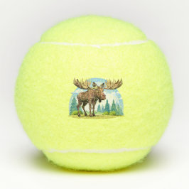 Moose buck tennisbälle