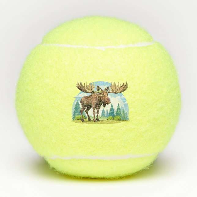 Moose buck tennisbälle (Vorderseite)