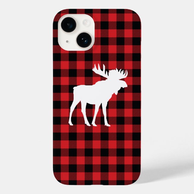 Moose Buffalo Karo Wilderness Cabin Case-Mate iPhone Hülle (Rückseite)