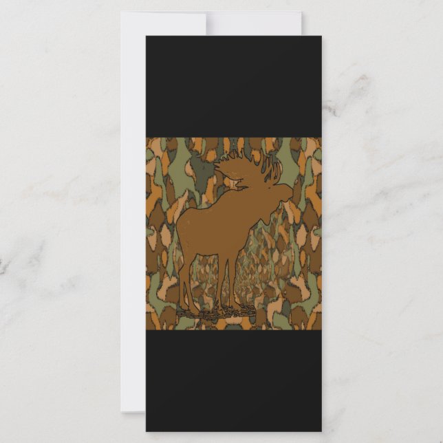Moose Camouflage Geschenke und Einladungen (Vorderseite)
