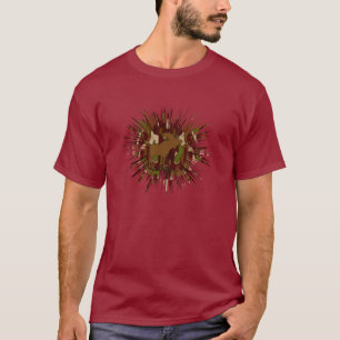 Moose Camouflage Geschenke und Einladungen T-Shirt