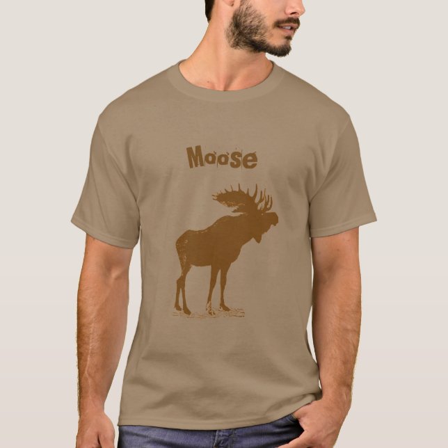 Moose Christmas T-Shirt (Vorderseite)
