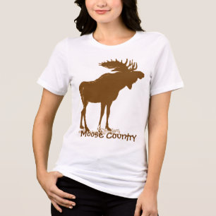 Moose Christmas Tri-Blend Shirt