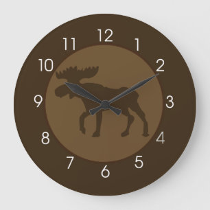 Moose clock große wanduhr