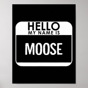 Moose Costume Fun Easy Halloween Outfit Tier Poster