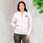Moose Crossing Road Sign Wildlife Safety Hoodie<br><div class="desc">Layer up in comfort and rustic flair with this women’s full-zip hoodie featuring a moose crossing sign graphic. Great for cool-weather hikes, road trips, or casual days out, this hoodie blends warmth with a bold nature-themed design. A great gift for women who enjoy wildlife, travel, and a unique outdoorsy look....</div>