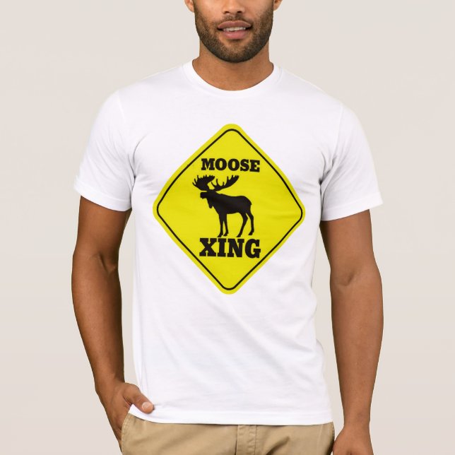 Moose Crossing T-Shirt (Vorderseite)