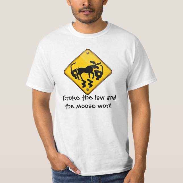 Moose Crossing T-Shirt (Vorderseite)