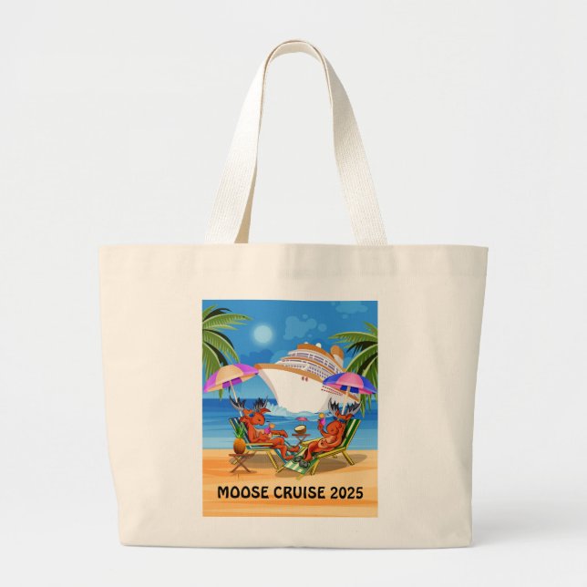 MOOSE CRUISE TOTE BAG JUMBO STOFFBEUTEL (Vorne)