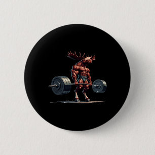Moose DeadHebe Gym Spaß Weightlift Fitness Button