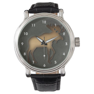 Moose Design Watch von Leslie Harlow 528 Armbanduhr