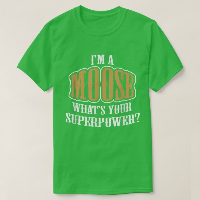 Moose Funny Ich bin ein Elch T-Shirt (Design vorne)