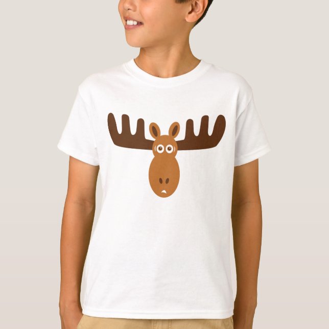 Moose Head_kids blue ringer T-Shirt (Vorderseite)
