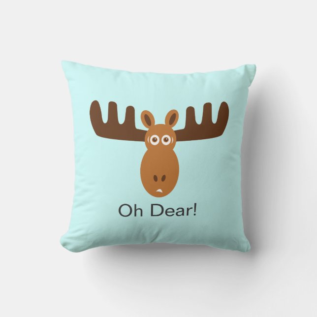 Moose Head_Oh Lieber! Kissen (Vorderseite)