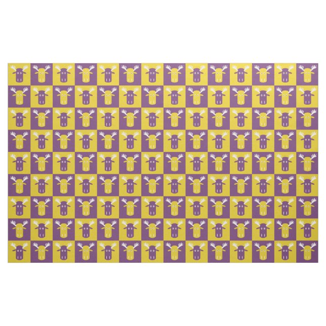 Moose Head Pop Art Zollgewebe Stoff (Fat Quarter (45,7 x 55,9 cm))