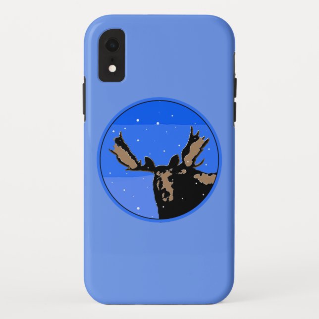 Moose im Winter - Original Wildlife Art Case-Mate iPhone Hülle (Rückseite)