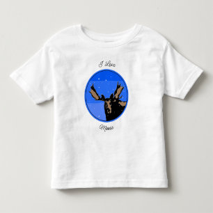 Moose im Winter - Original Wildlife Art Kleinkind T-shirt