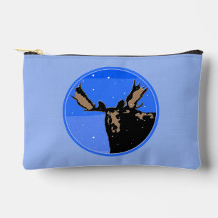 Moose im Winter - Original Wildlife Art Zubehörtasche
