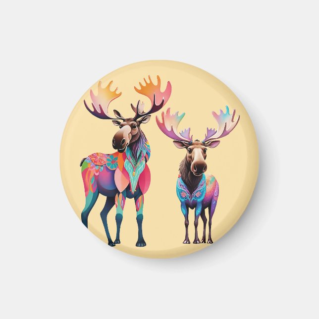 Moose is Waiting to Join a Herd Magnet (Vorne)