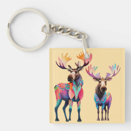 Moose is Waiting to Join a Herd Schlüsselanhänger