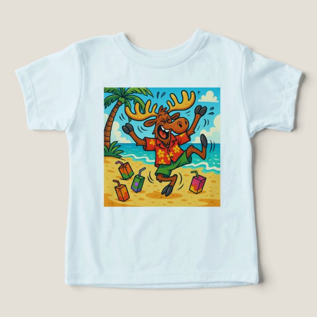 Moose+Juice = Locker – Energetisches Sommer-T-Shir (Design Vorderseite)