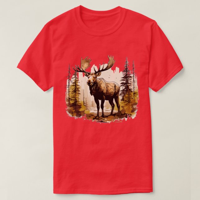 Moose Lover TShirt 4 (Design vorne)