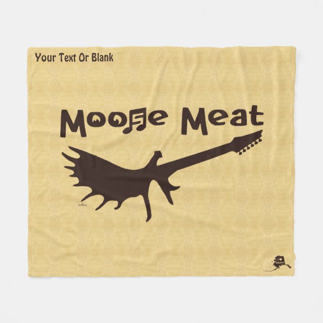 Moose Meat Rock Band Fleece Blanket (Vorderseite (Horizontal))