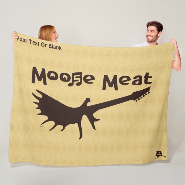 Moose Meat Rock Band Fleecedecke (Beispiel)