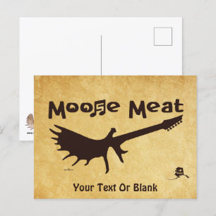 Moose Meat Rock Band Postkarte