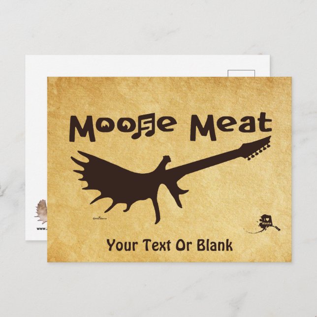 Moose Meat Rock Band Postkarte (Vorne/Hinten)