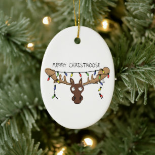 Moose Niedlich Funny Christmas Keramik Ornament