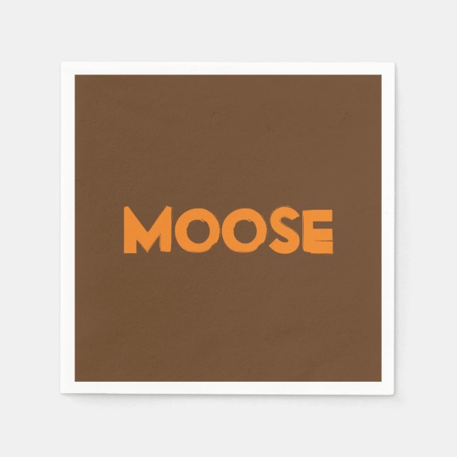 Moose Paper Napkins Serviette (Vorderseite)