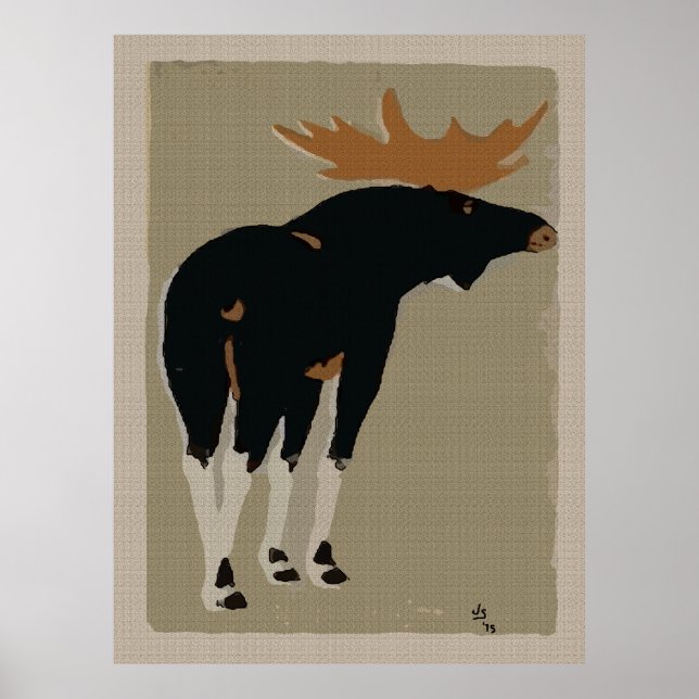 Moose Print Poster (Vorne)