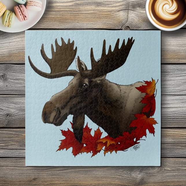 Moose Red Maple Blätter Puzzle (Von Creator hochgeladen)