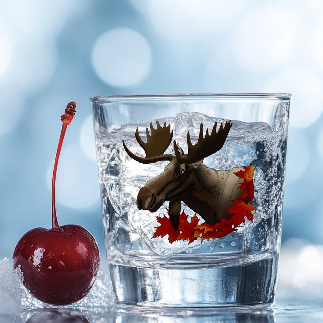 Moose Red Maple Blätter Schnapsglas (Von Creator hochgeladen)