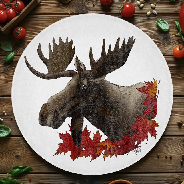 Moose Red Maple Blätter Schneidebrett (Von Creator hochgeladen)