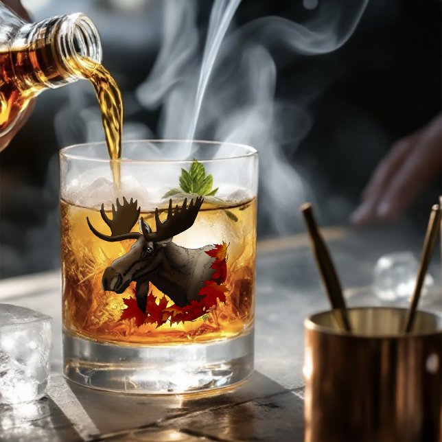 Moose Red Maple Blätter Whiskyglas (Von Creator hochgeladen)