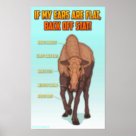 Moose Safety Graphic Poster Print