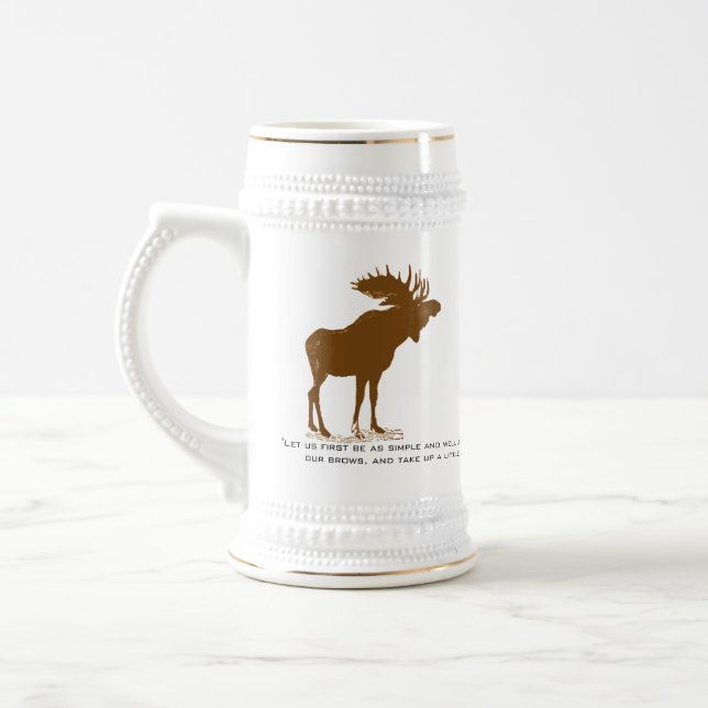 Moose Stein-Walden, Henry David Thoreau Zitat Bierglas (Links)
