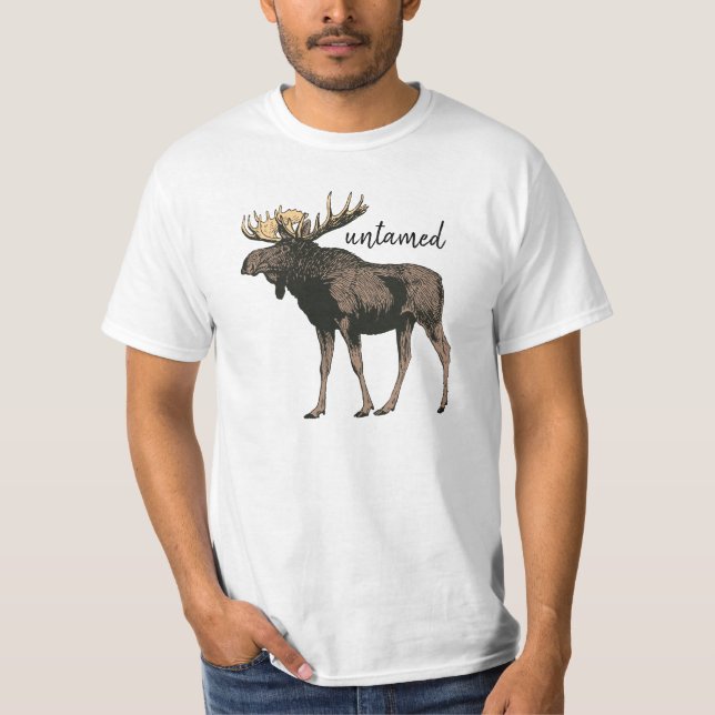 Moose Untamed T-Shirt (Vorderseite)