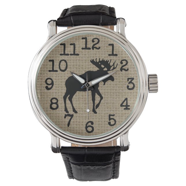 Moose Watch von Leslie Harlow Armbanduhr (Vorderseite)