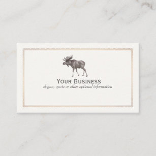 Moose Wilderness Sportsman Business Card Visitenkarte