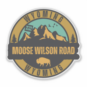 Moose Wilson Road, Wyoming Aufkleber