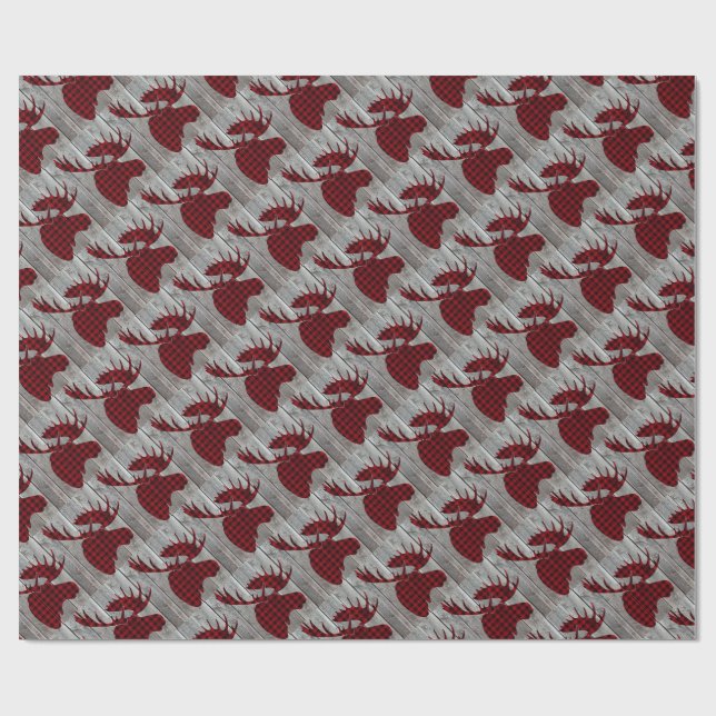 Moose Wrapping Paper Geschenkpapier (Flach)