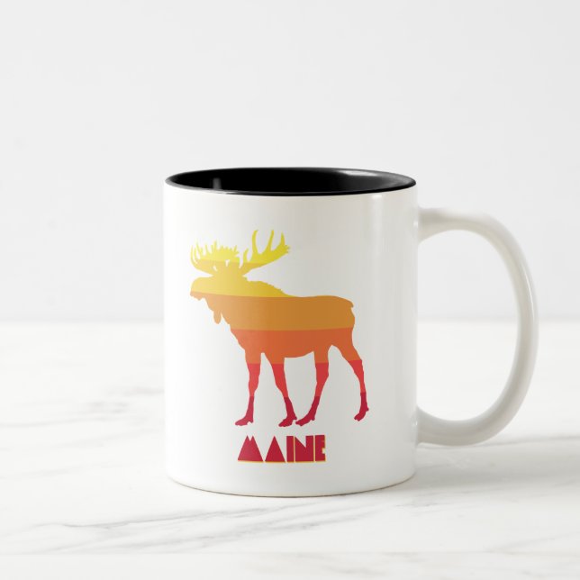 Moose Zweifarbige Tasse (Rechts)